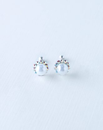 Arete plata 925 perlas